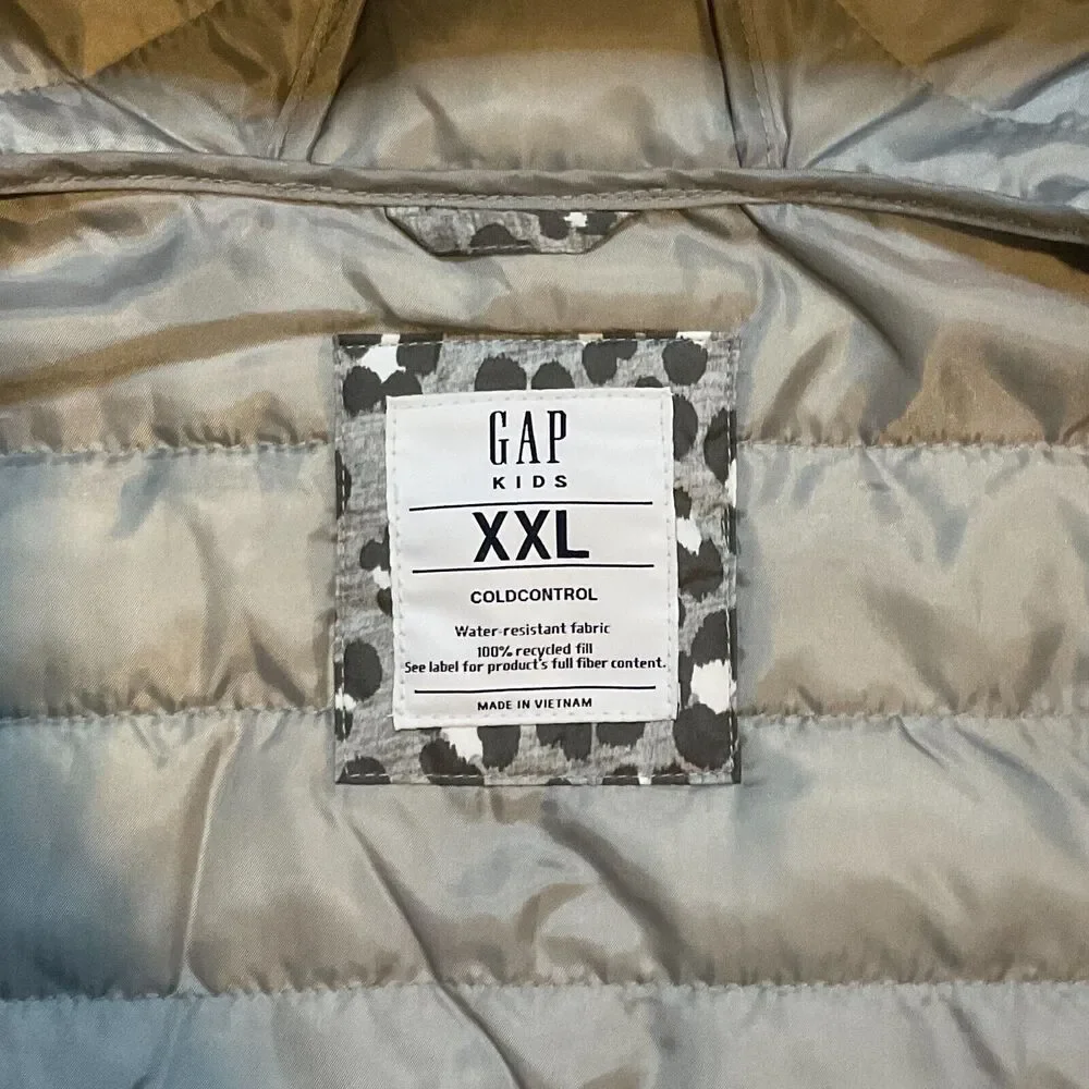 GAP KIDS GIRLS COLDCONTROL LIGHTWEIGHT PUFFER Jacket Quilted‎ Coat SIZE XXL  2XL